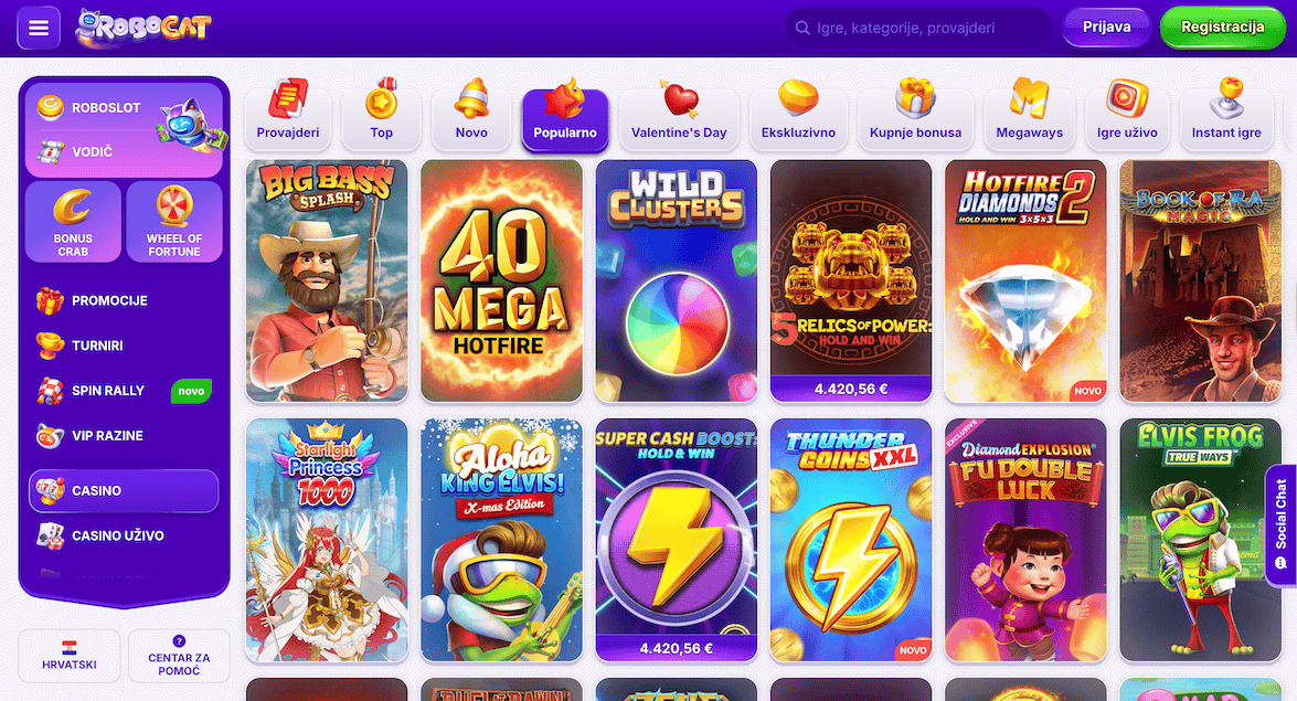 Robocat Najnovije casino igre